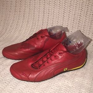 Puma Men Red Ferrari Sneakers Size 10 US